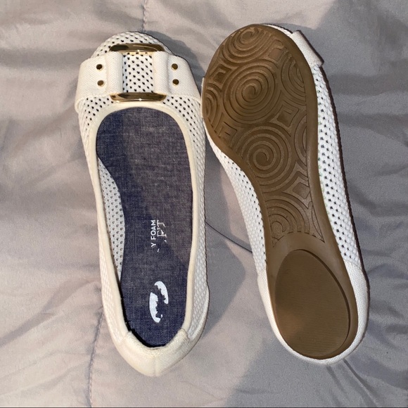 Dr scholls memory foam cool fit white flats 6.5M - Picture 5 of 8